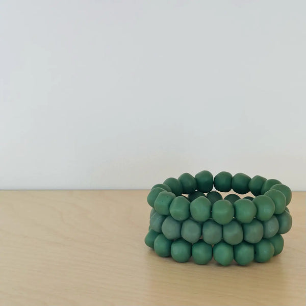 Resin bracelet sage green
