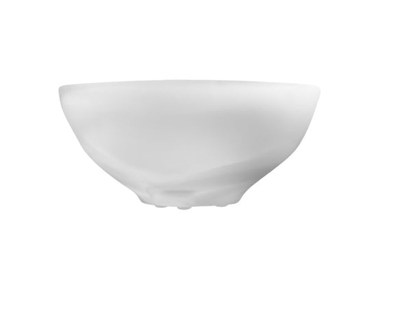Small Bowl White Grey Swirl