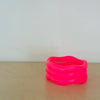 Resin fluro pink bangle