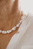 large baroque pearl necklace with sterling silver clasp