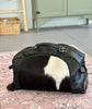 cow hide trolley bag with wheels