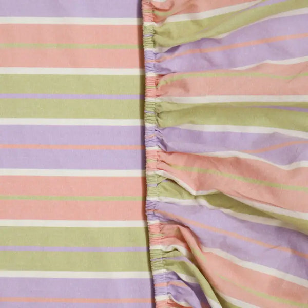 Miami stripe 100% cotton sheets