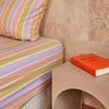 Miami stripe 100% cotton sheets