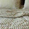 seersucker sheet in pistachio and cream, mosey & me