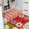 stripe bath mat, mosey & me