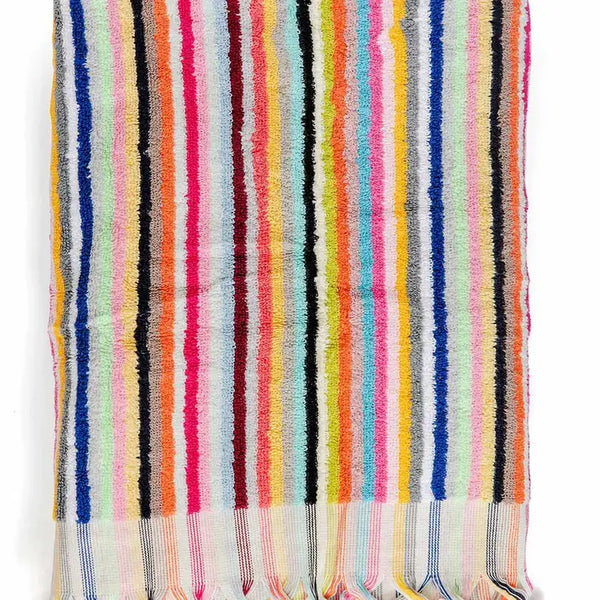 Vivid lines stripe towel, miss April