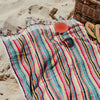 Vivid lines stripe towel, miss April