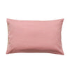 woven stripe pillow case, 100% cotton, pale pink & yellow