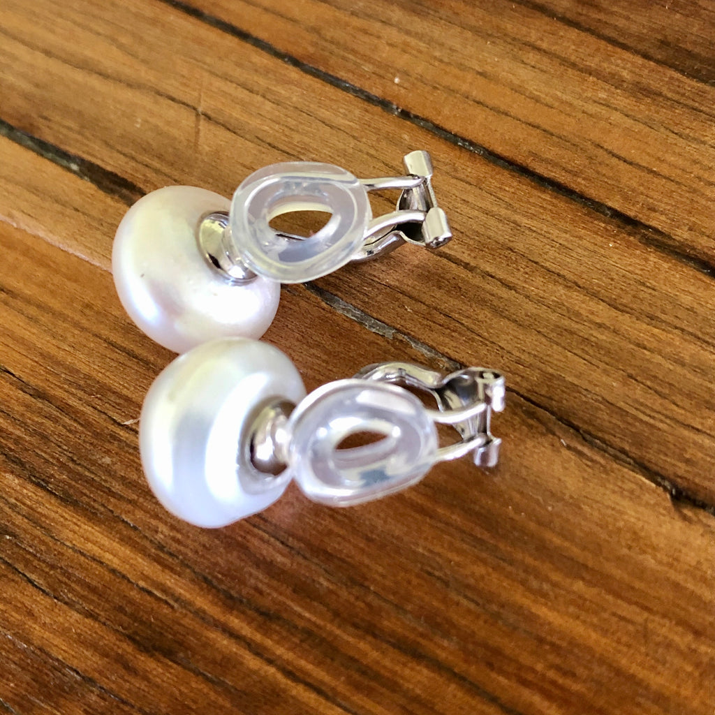 Clip-On Pearl Earrings