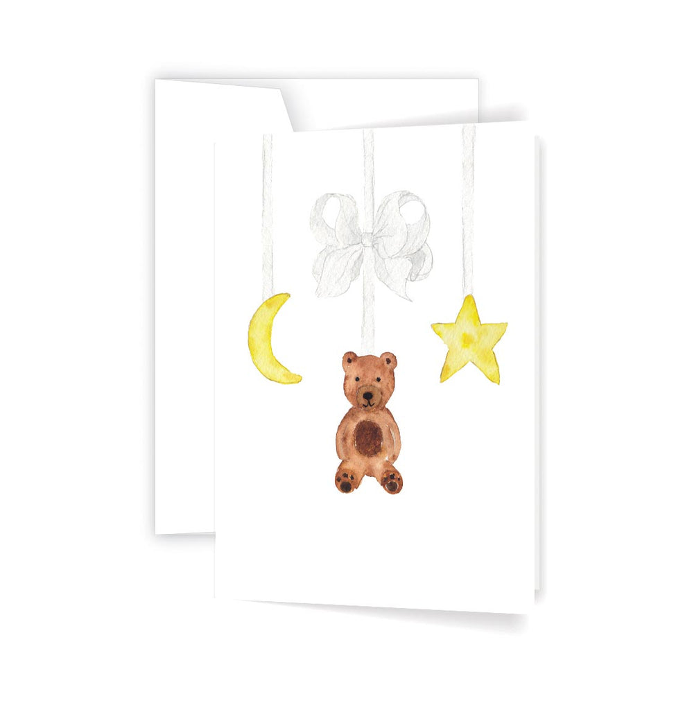 Baby bear mobile card