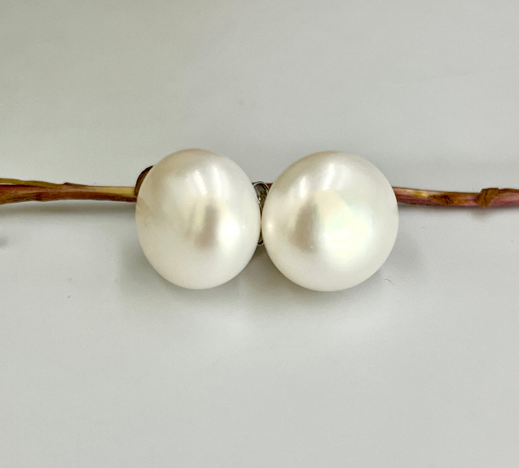 Freshwater Pearl Studs 13mm